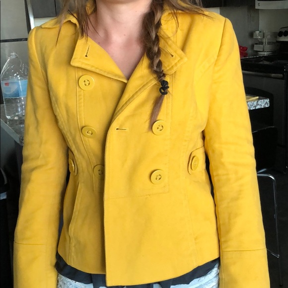 Ann Taylor Loft Yellow Jacket 
